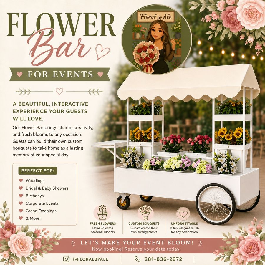 Flower bar for events