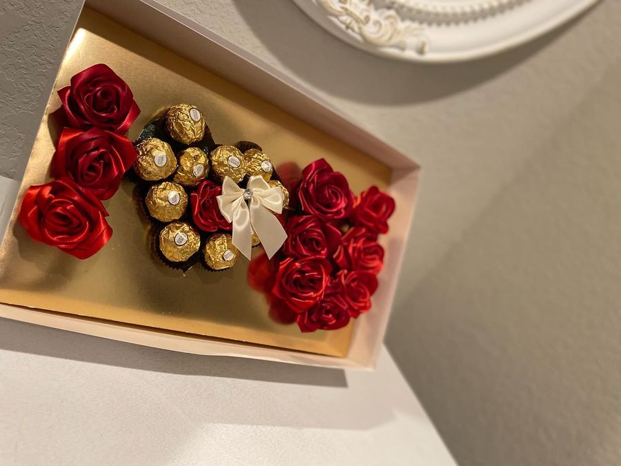 Box with chocolates